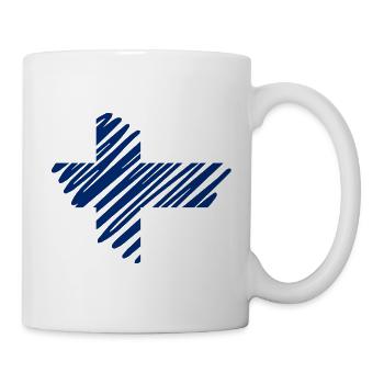 Drapeau du cœur de la Finlande - Mug blanc - blanc - Droite