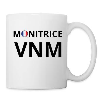 Logo Monitrice VNM Floquée Noir/Tricolore 1Face - Mug blanc - blanc - Droite