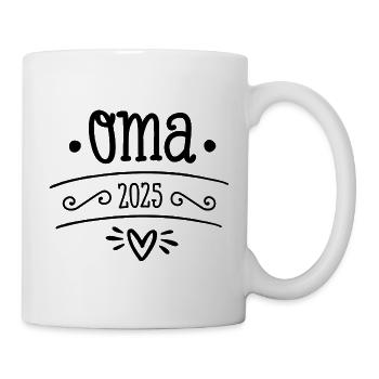 Du wirst Oma 2025 - Tasse - Weiß - Rechts