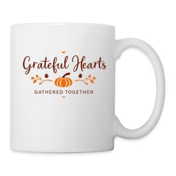Grateful & Gathered – Thanksgiving Charm - Mug - white - Right