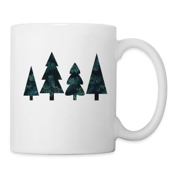 Tannenbäume - Tasse - Weiß - Rechts