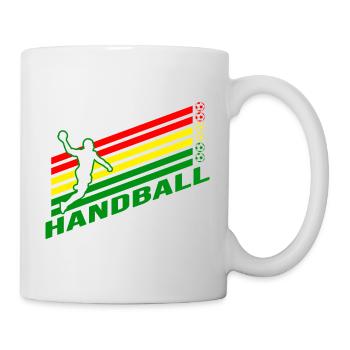 Handball Handballfan Sprungwurf Handballer - Tasse - Weiß - Rechts