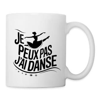 je peux pas j'ai danse - Mug blanc - blanc - Droite