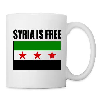 Drapeau de la Syrie - Mug blanc - blanc - Droite