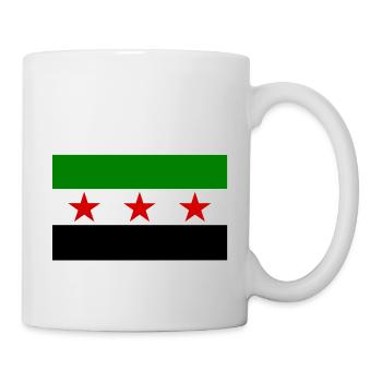Drapeau de la Syrie - Mug blanc - blanc - Droite