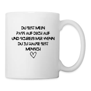 Wahre Liebe Mein Schatz Lieblingsmensch Liebe dich - Tasse - Weiß - Rechts