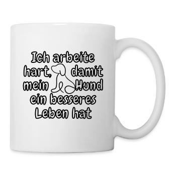 lustiges Spruch T-shirt – Dein Statement-Shirt - Tasse - Weiß - Rechts