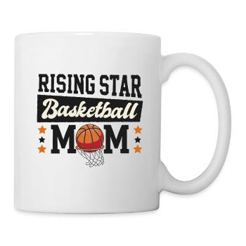 Basketball Mama eines aufstrebenden Stars - Tasse - Weiß - Rechts