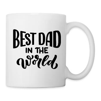 Best Dad in the World - Tasse - Weiß - Rechts