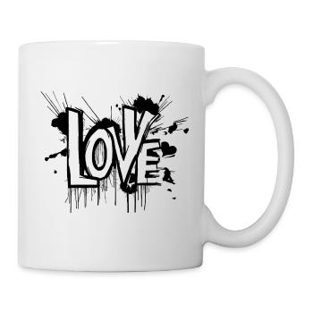 Love muss nicht immer gleich sein - Tasse - Weiß - Rechts