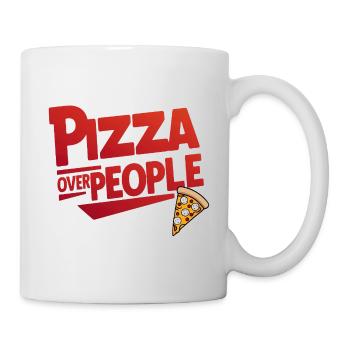 Pizza instead of people - Mug - white - Right