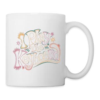 I Play The Keyboard 13 - Tasse - Weiß - Rechts