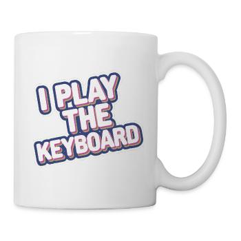 I Play The Keyboard 14 - Tasse - Weiß - Rechts