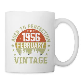 Février 1956 - Cadeau Anniversaire Février 1956 - Mug blanc - blanc - Droite