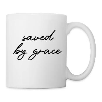 sauvé par la grâce - Mug blanc - blanc - Droite