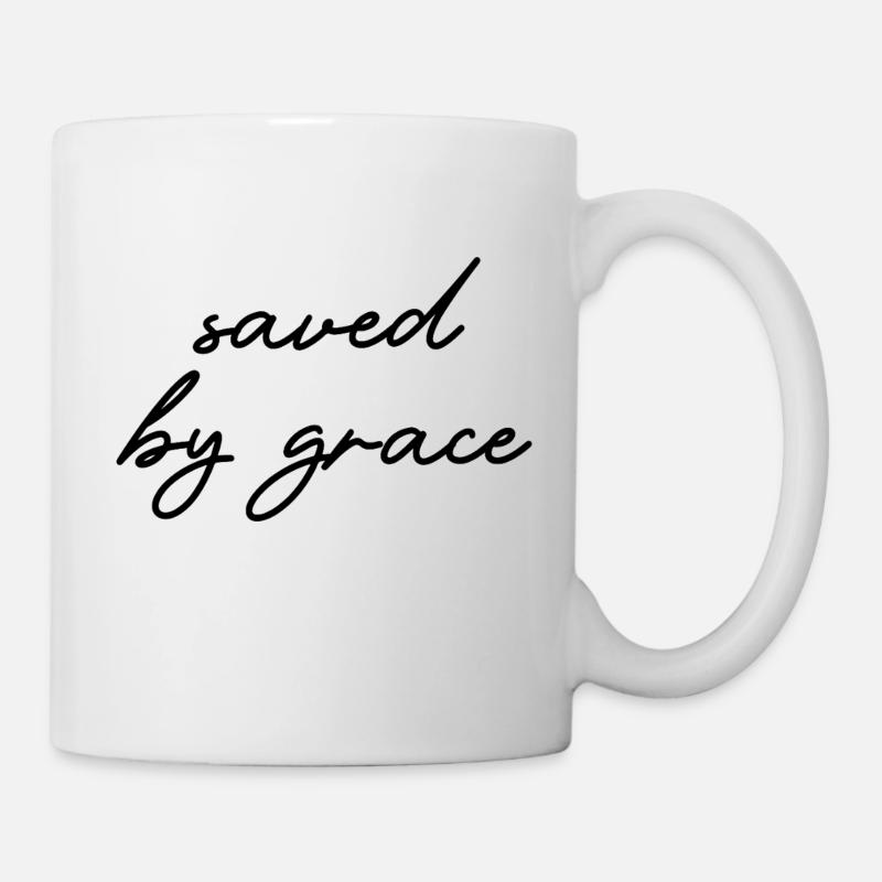 saved by grace - Mug - white