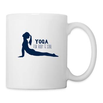 Yoga - for body and soul - Tasse - Weiß - Rechts