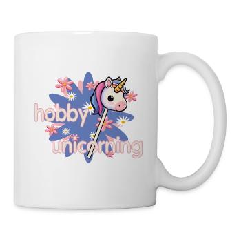 hobby horsing unicorn - Mug - white - Right