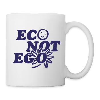 Eco statt Ego - Tasse - Weiß - Rechts