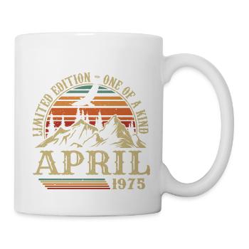 Bestes Geburtstagsgeschenk April 1975 - Tasse - Weiß - Rechts