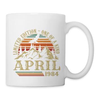 Bestes Geburtstagsgeschenk April 1984 - Tasse - Weiß - Rechts