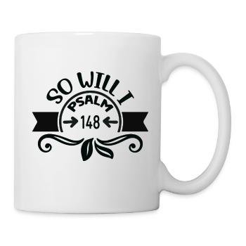 Psaume 148 - Moi aussi - Mug blanc - blanc - Droite