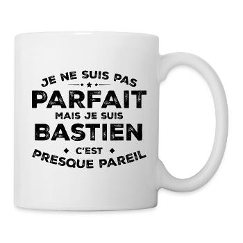 Bastien Un Prénom, Une Attitude L’Humour Bastien - Mug blanc - blanc - Droite