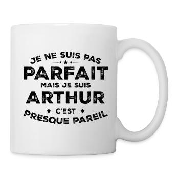Arthur Un Prénom, Une Attitude L’Humour Arthur - Mug blanc - blanc - Droite