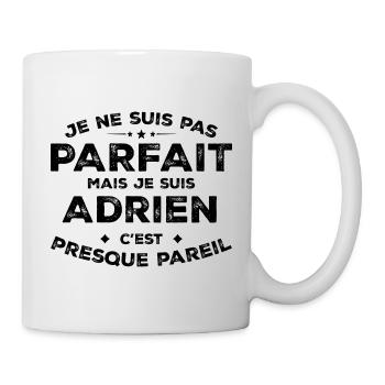 Adrien Ein Name, eine Haltung Adrien Humor - Tasse - Weiß - Rechts