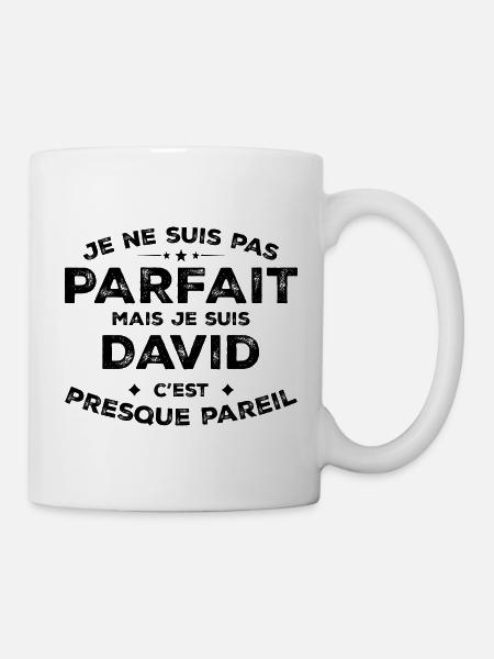 David A name, an attitude Humour David - Mug - white