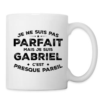 Gabriel Un Prénom, Une Attitude L’Humour Gabriel - Mug blanc - blanc - Droite
