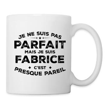 Fabrice Un Prénom, Une Attitude L’Humour Fabrice - Mug blanc - blanc - Droite