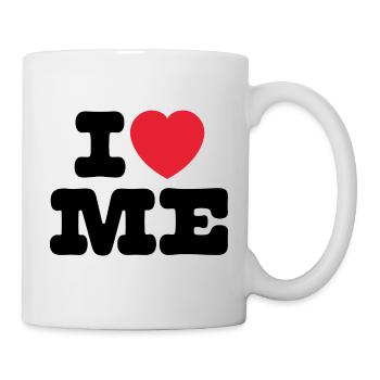 I Love Me – Selbstliebe Design - Tasse - Weiß - Rechts