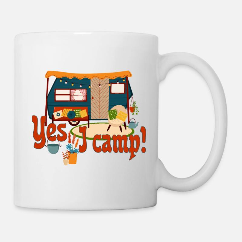 Romantic Trailer - Yes I camp 1 - Mug - white