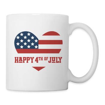 Happy 4th of July - Mug - white - Right