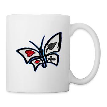 Kosmischer Wunderland-Schmetterling - Tasse - Weiß - Rechts
