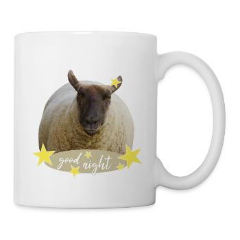 sheep good night - Tasse - Weiß - Rechts