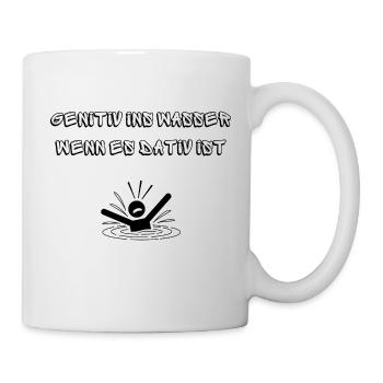 Grammatik unter Druck - Tasse - Weiß - Rechts