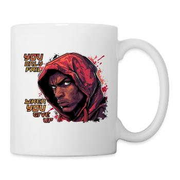 you only fail - box kampfsport motivation - Tasse - Weiß - Rechts