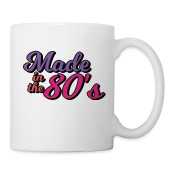 Hergestellt in den 80er Jahren - Tasse - Weiß - Rechts