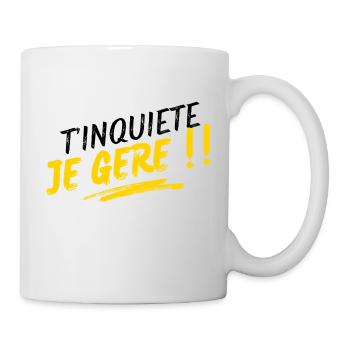 Keine Sorge, ich werde mich darum kümmern!! - Tasse - Weiß - Rechts