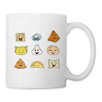 Lustige Teigtaschen - Tasse - Weiß - Rechts