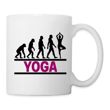 Evolution Yoga Frau Zen Cool - Tasse - Weiß - Rechts
