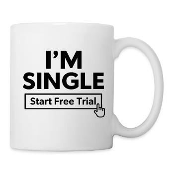 Start Free Trial Button Design - Tasse - Weiß - Rechts