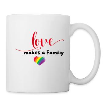 Geschenk zur Geburt LGBTQ queer lesbisch schwul - Tasse - Weiß - Rechts