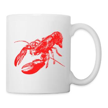 Bold Red Lobster Graphic Design - Mug - white - Right