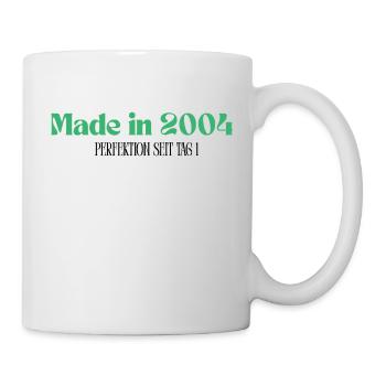 Made in 2004 - Perfektion seit Tag 1 - Tasse - Weiß - Rechts