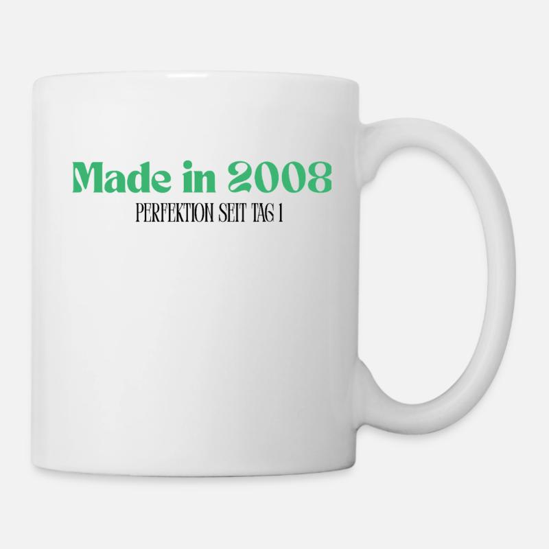 Made in 2008 - Perfection since day 1 - Mug - white