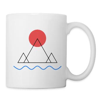Minimal mountain - Mug - white - Right