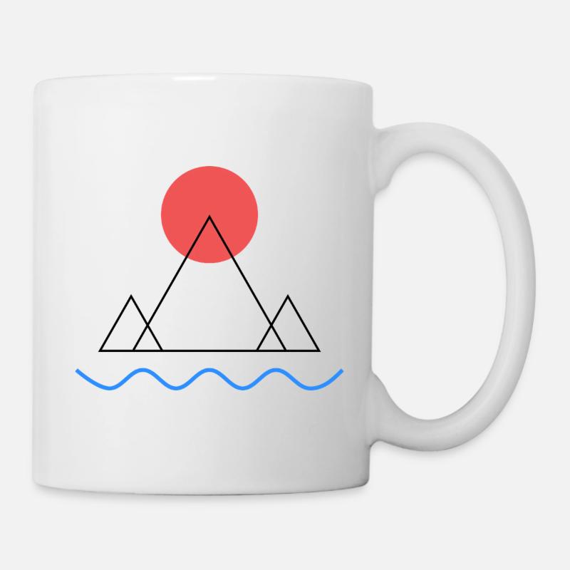 Minimal mountain - Mug - white